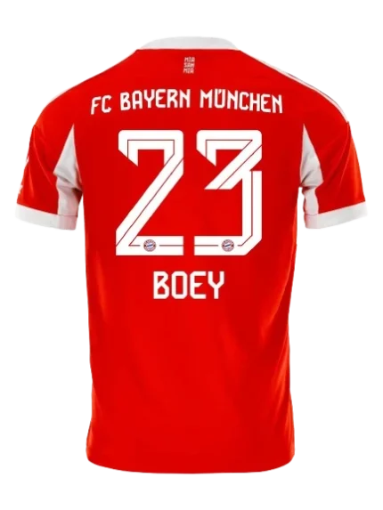 Sacha Boey Bayern Munich 2025/26 Home Jersey by Adidas