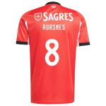 Fredrik Aursnes Benfica 2025/26 Home Jersey by Adidas