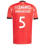 Enzo Barrenechea Benfica 2025/26 Home Jersey by Adidas