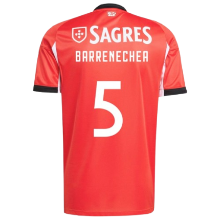 Enzo Barrenechea Benfica 2025/26 Home Jersey by Adidas