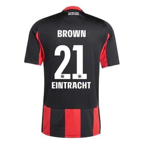 browneintrachtfrankfurthomejersey Nathaniel Brown Eintracht Frankfurt 2025/26 Home Jersey by Adidas - Image 1