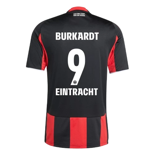 burkardteintrachtfrankfurthomejersey Jonathan Burkardt Eintracht Frankfurt 2025/26 Home Jersey by Adidas - Image 1