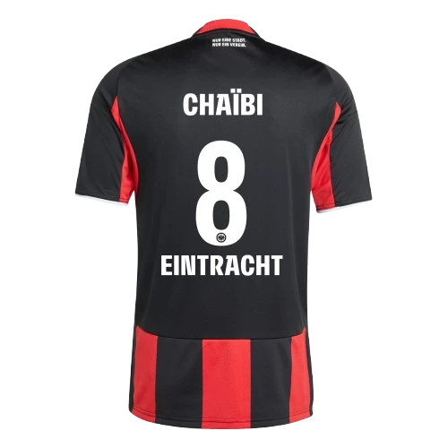 chaibieintrachtfrankfurthomejersey Farès Chaïbi Eintracht Frankfurt 2025/26 Home Jersey by Adidas - Image 1