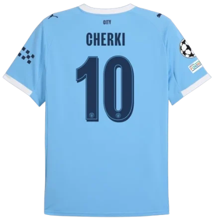 Rayan Cherki Manchester City 2025/26 UCL Home Jersey by Puma