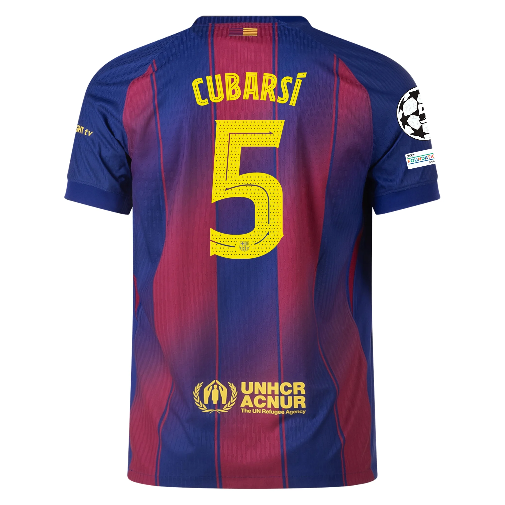 cubarsihomeauthucl Pau Cubarsí Barcelona 2025/2026 Authentic UCL Home Jersey by Nike - Image 1
