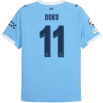Jérémy Doku Manchester City 2025/26 UCL Home Jersey by Puma
