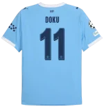 Jérémy Doku Manchester City 2025/26 UCL Home Jersey by Puma