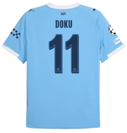 Jérémy Doku Manchester City 2025/26 UCL Home Jersey by Puma