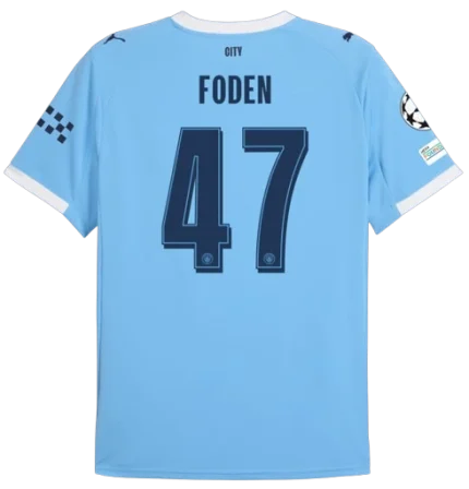 Phil Foden Manchester City 2025/26 UCL Home Jersey by Puma