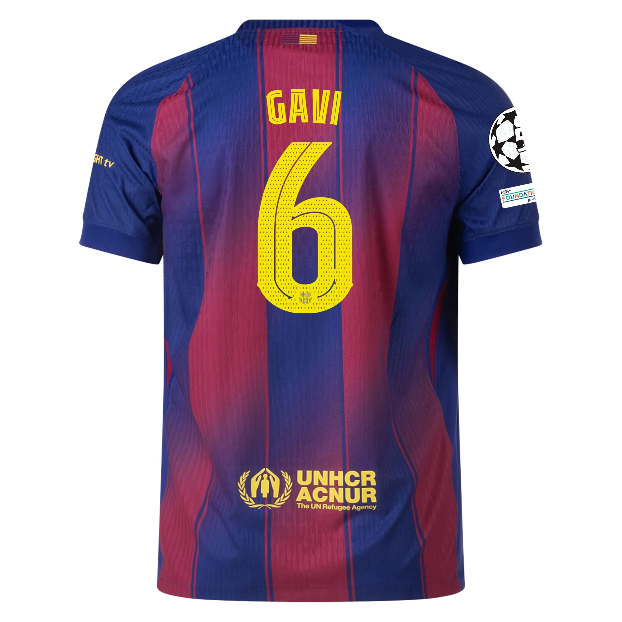 gavihomeauthucl Gavi Barcelona 2025/2026 Authentic UCL Home Jersey by Nike - Image 1