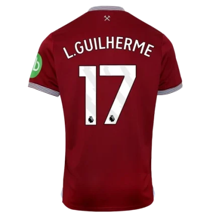 Luis Guilherme West Ham 2025/26 Home Jersey by Umbro