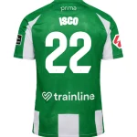 Back view of Isco Real Betis 2025/26 Home Jersey by Hummel showing Isco’s name and number with official font and detailing.