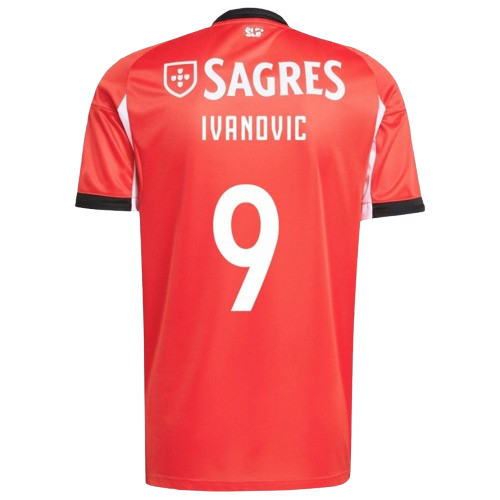 ivanovicbenficahomejersey Franjo Ivanović Benfica 2025/26 Home Jersey by Adidas - Image 1