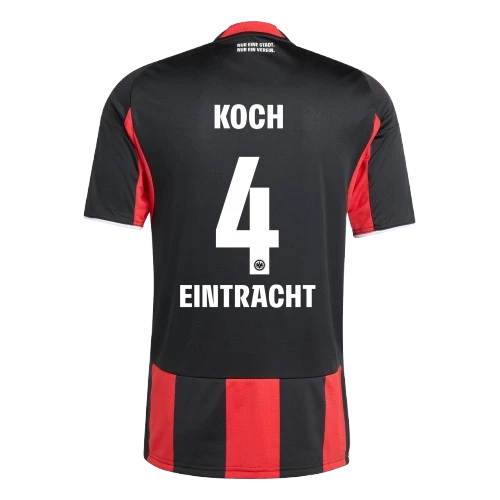 kocheintrachtfrankfurthomejersey Robin Koch Eintracht Frankfurt 2025/26 Home Jersey by Adidas - Image 1