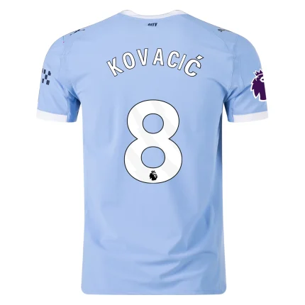 Mateo Kovačić Manchester City 2025/26 Authentic Home Jersey by PUMA