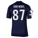 João Neves PSG 2025/2026 UCL Home Jersey by Nike