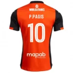 Back view of Pablo Pagis FC Lorient 2025/26 Home Jersey by Joma with player name Pagis and number 10.