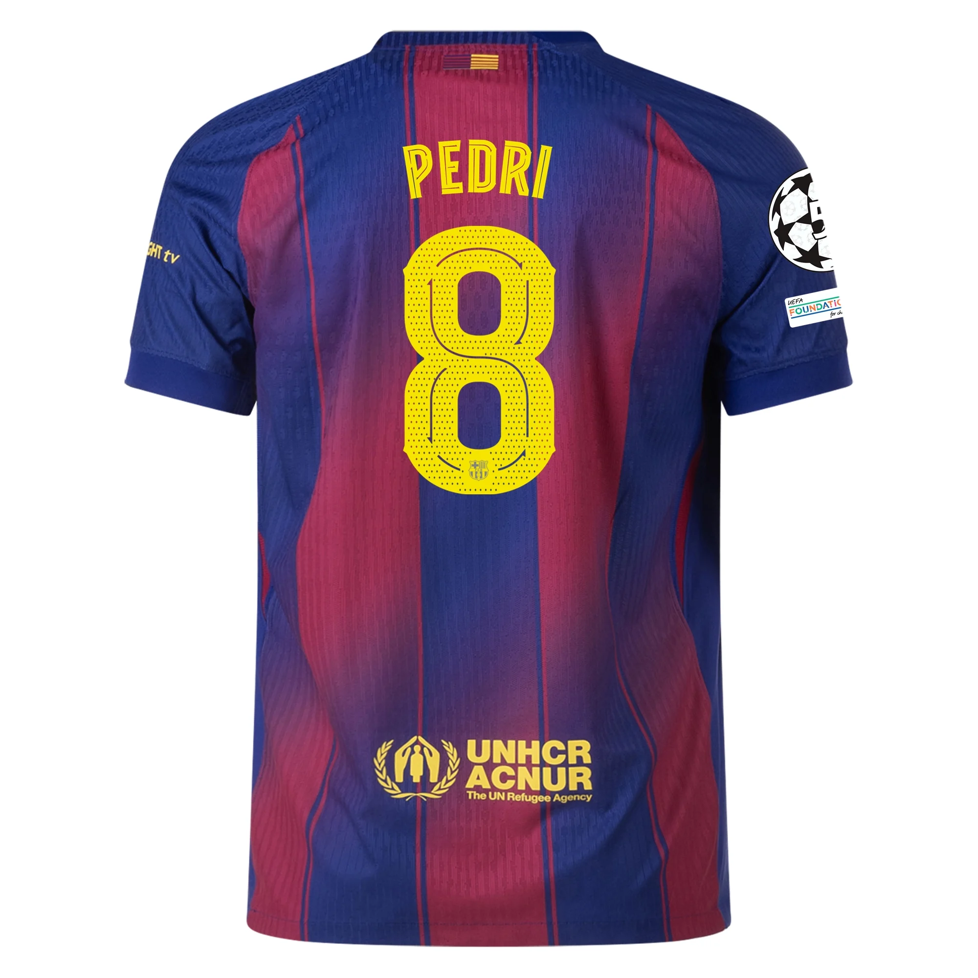pedrihomeauthucl Pedri Barcelona 25/26 Authentic UCL Home Jersey by Nike - Image 1