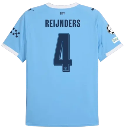 Tijjani Reijnders Manchester City 2025/26 UCL Home Jersey by Puma