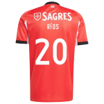 Richard Ríos Benfica 2025/26 Home Jersey by Adidas