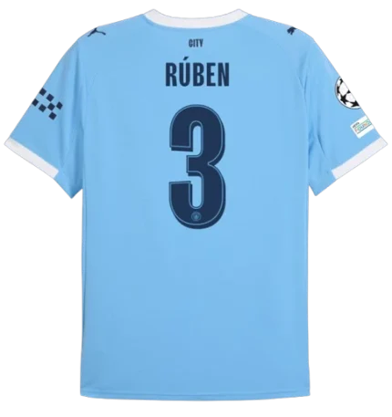 Rúben Dias Manchester City 2025/26 UCL Home Jersey by Puma