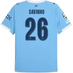 Savinho Manchester City 2025/26 UCL Home Jersey by Puma