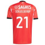 Andreas Schjelderup Benfica 2025/26 Home Jersey by Adidas