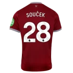 Tomáš Souček West Ham 2025/26 Home Jersey by Umbro
