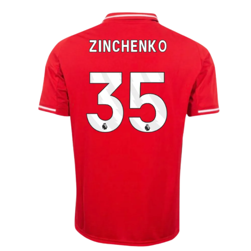 zinchenkohome Zinchenko Nottingham Forest 2025/26 Home Jersey by Adidas - Image 1