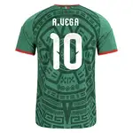 Back of Alexis Vega Mexico 2026/27 Home Jersey with number 10.