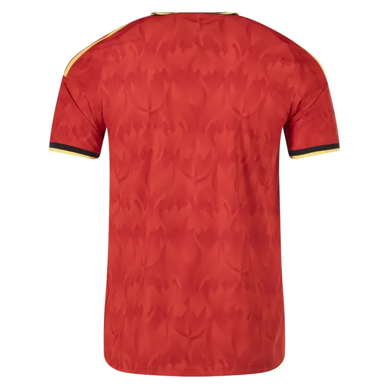 Back of the Belgium 2026/27 Authentic Home soccer jersey.