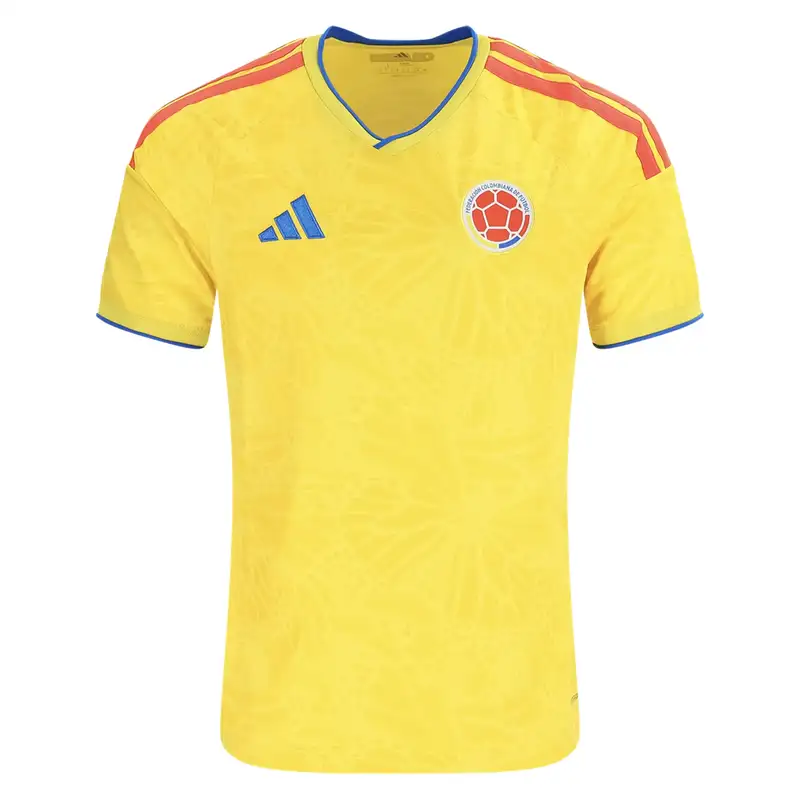 Colombia 2026/27 Home Jersey, yellow with red and blue accents.