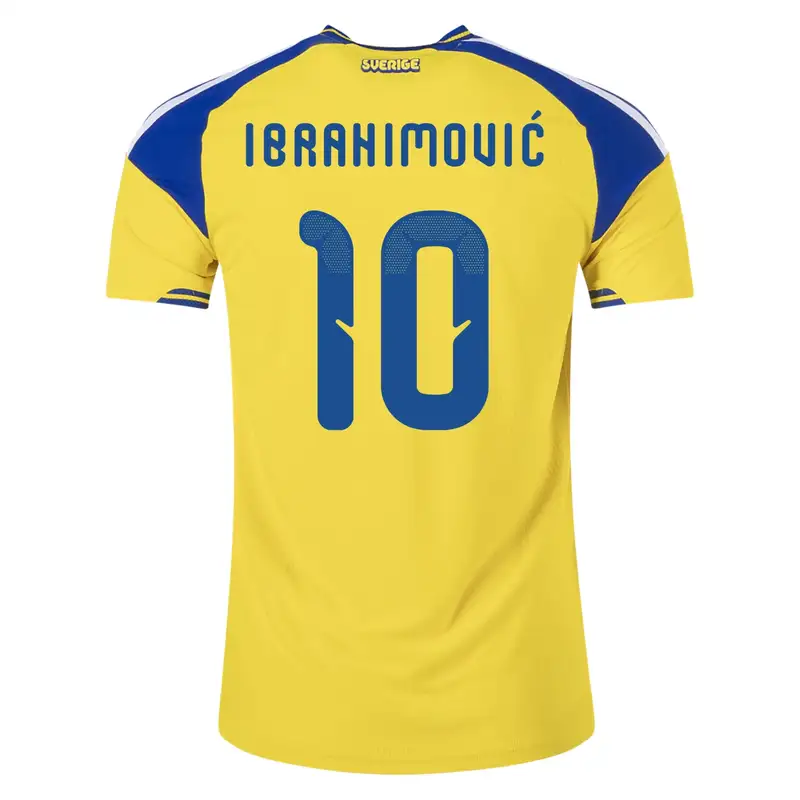 Zlatan Ibrahimović Sweden jersey, number 10, authentic.