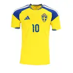 Sweden 2026/27 Home Jersey with number 10, possibly worn by Zlatan Ibrahimović.