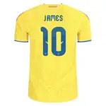 Colombia soccer jersey, name JAMES, number 10.