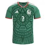 Luis Romo Mexico 2026/27 Home Jersey with number 7 and Aztec design.