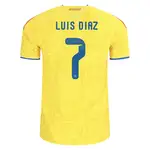 Luis Diaz Colombia soccer jersey number 7.