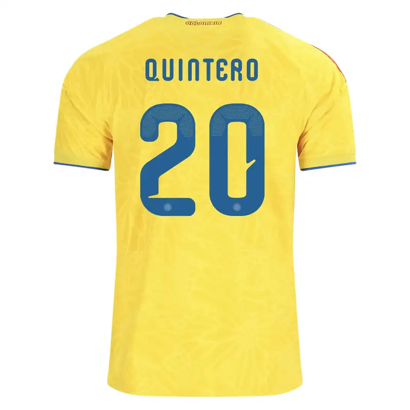 Quintero 20 Colombia soccer jersey
