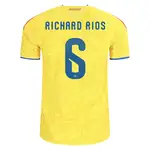 Richard Rios Colombia soccer jersey number 6.