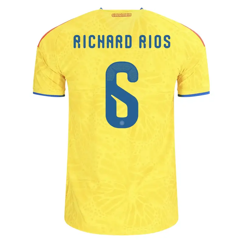 Richard Rios Colombia soccer jersey number 6.