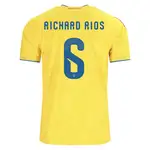 RICHARD RIOS, number 6, Colombia soccer jersey.