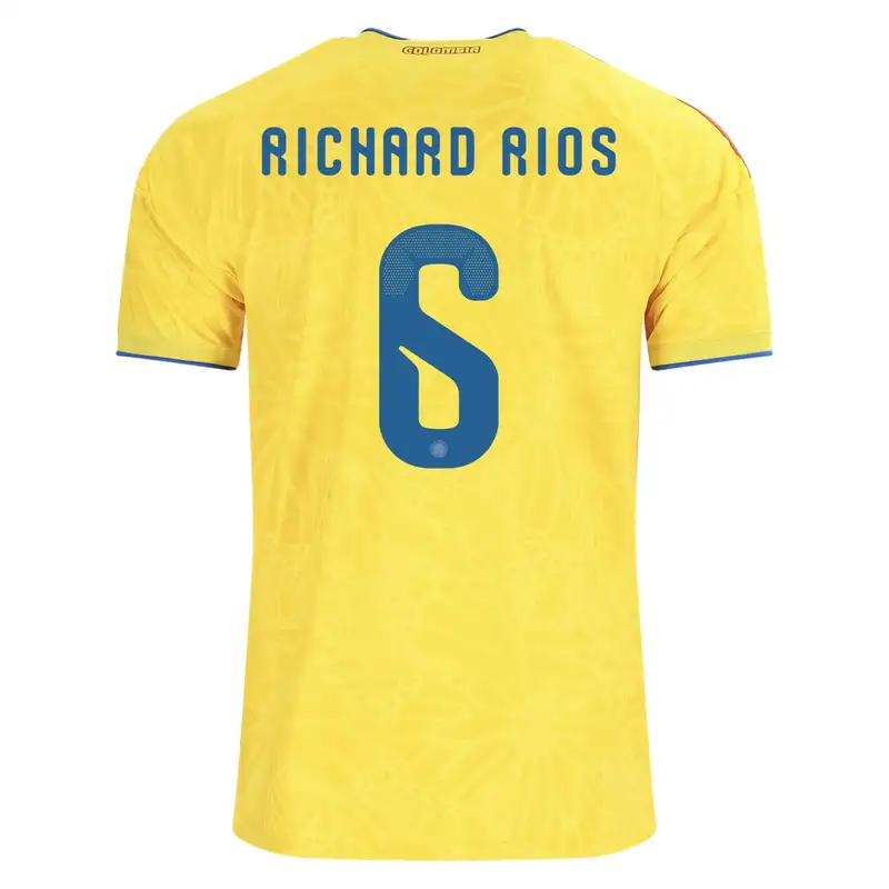 RICHARD RIOS, number 6, Colombia soccer jersey.