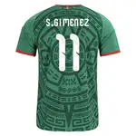 Santiago Giménez Mexico 2026/27 Home Jersey, back view.