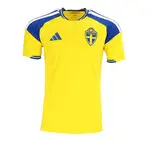 Sweden 2026/27 Home Jersey in yellow with blue accents and Swedish national emblem.