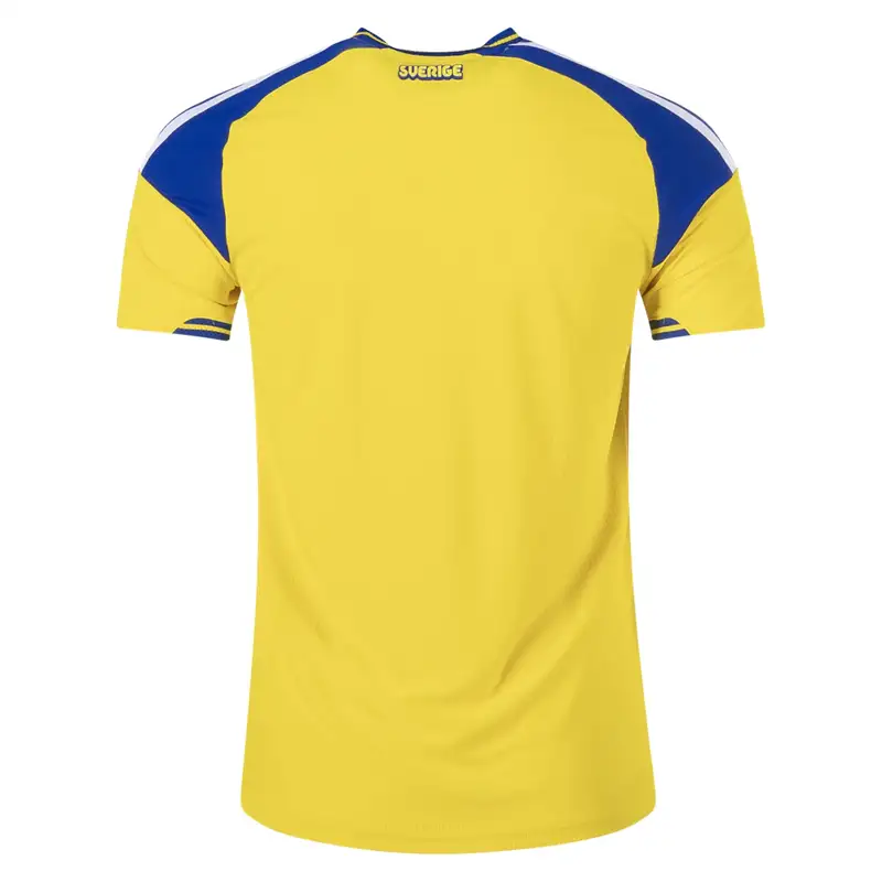 Back view of Sweden 2026/27 Authentic Home Jersey.