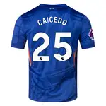 Blue soccer jersey with CAICEDO and number 25.