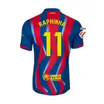 Raphinha 11 Barcelona soccer jersey.