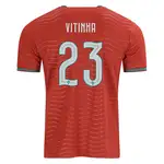 Portugal soccer jersey with name VITINHA and number 23.