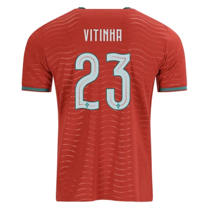 Portugal soccer jersey with name VITINHA and number 23.