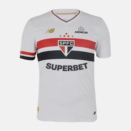 São Paulo FC 2024 home jersey with SPFC logo and Superbet sponsor.